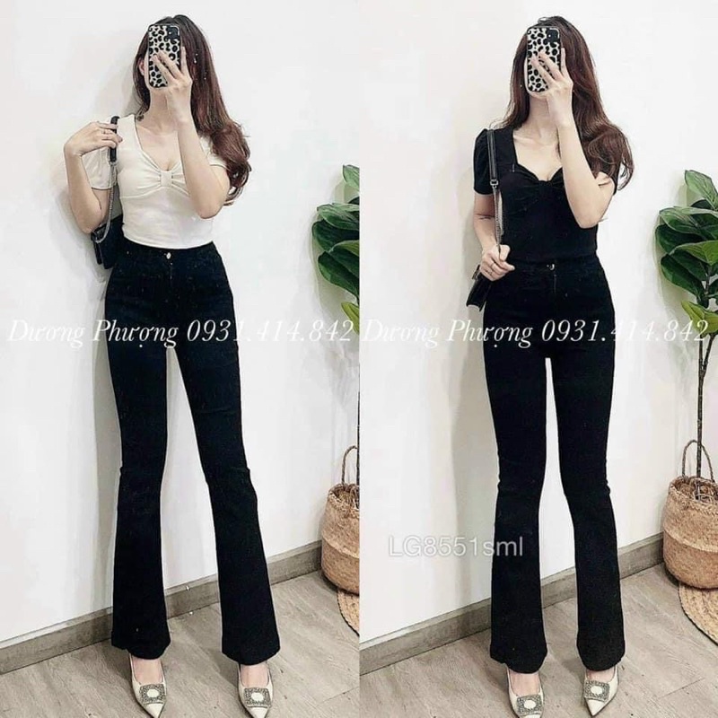 QUẦN BÒ JEANS ỐNG LOE XẺ GẤU | BigBuy360 - bigbuy360.vn