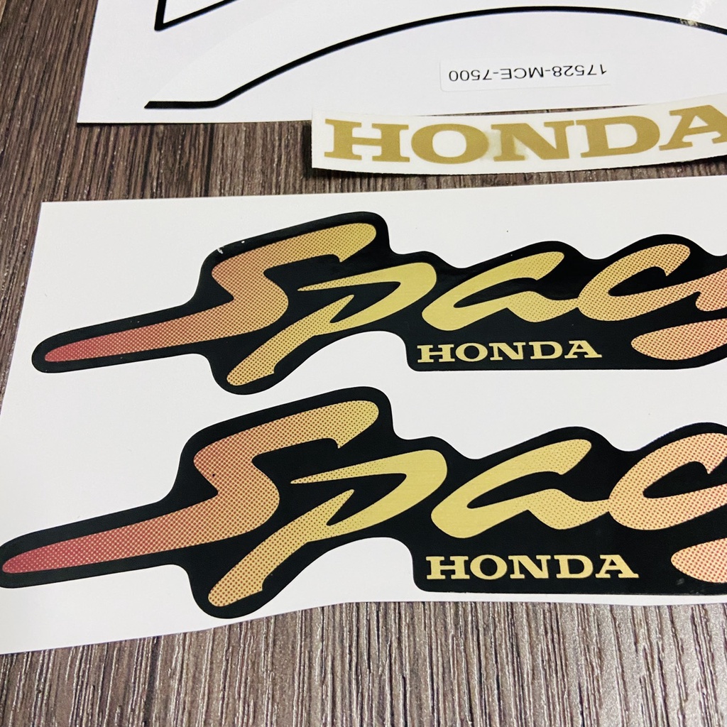 ( Huyền thoại ) Bộ tem xe Honda SPACY kèm tem thông số dán cho xe các đời 1998, 1999, 2000