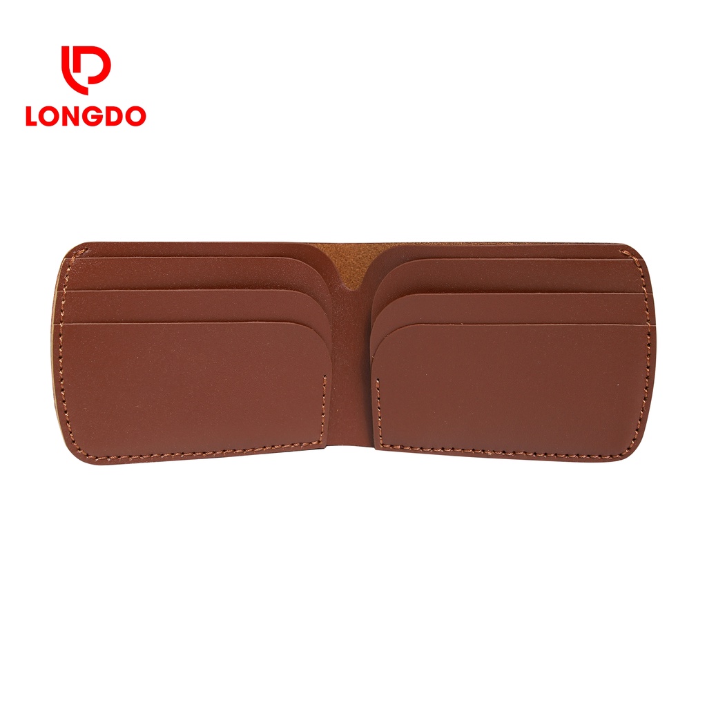 Ví nam da thật - Cam kết 100% da bò thật - Bảo hành 5 năm - Thương hiệu uy tín Longdo Leather - B04