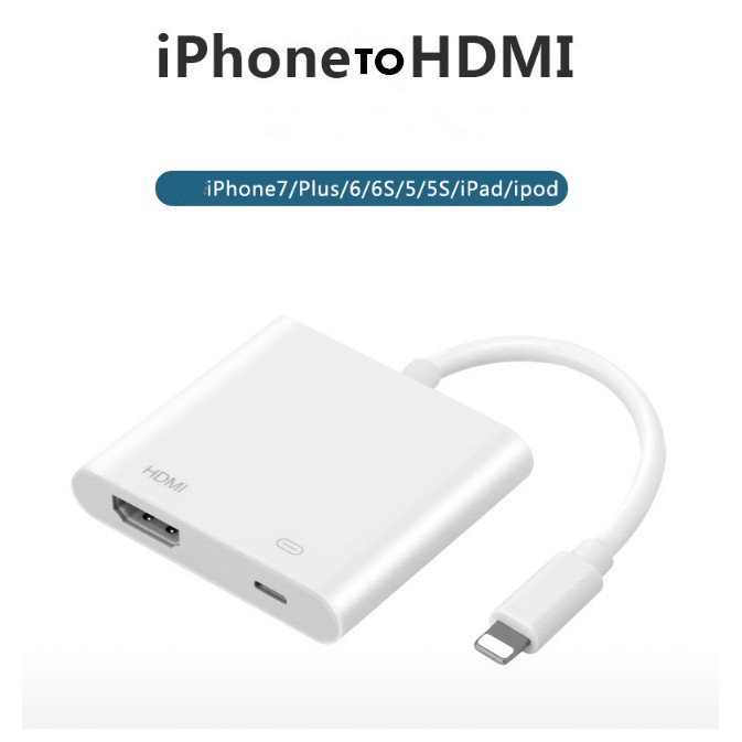 Dây Cáp Chuyển Đổi Từ Lightning Sang Hdmi AV TV Tiện Dụng Cho Ipad Air/Pro Iphone 5/5s/6/6sp7/8/Xxs Max/11 Pro Max