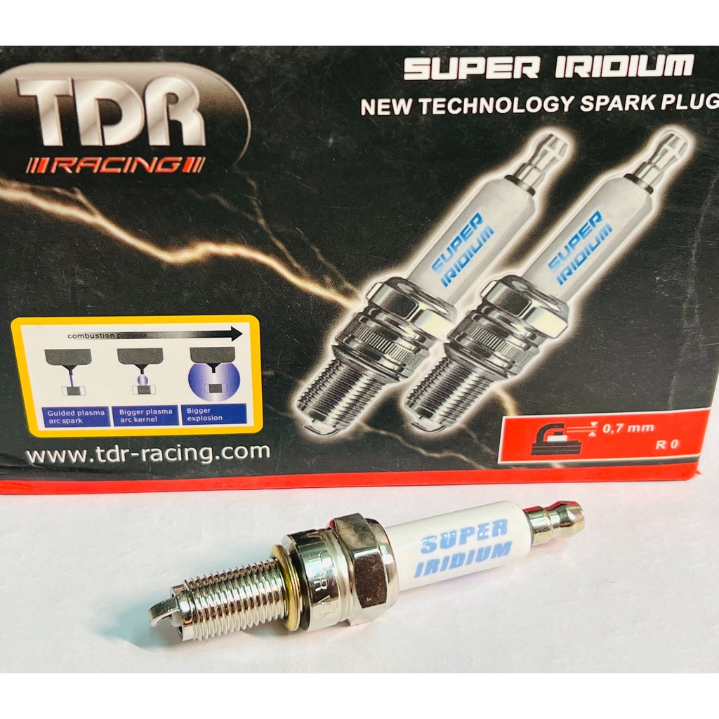 Bugi bạch kim TDR racing gắn xe máy Exciter Airblade Winner SH Vespa chân Dài giá Siêu Rẻ