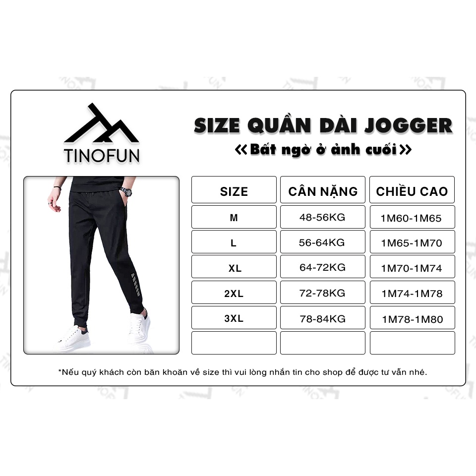 Quần thể thao nam TINOFUN Quần jogger nam mã "KC-J" chất thun thể dục phong cách Hàn Quốc đẹp bó ống tập gym