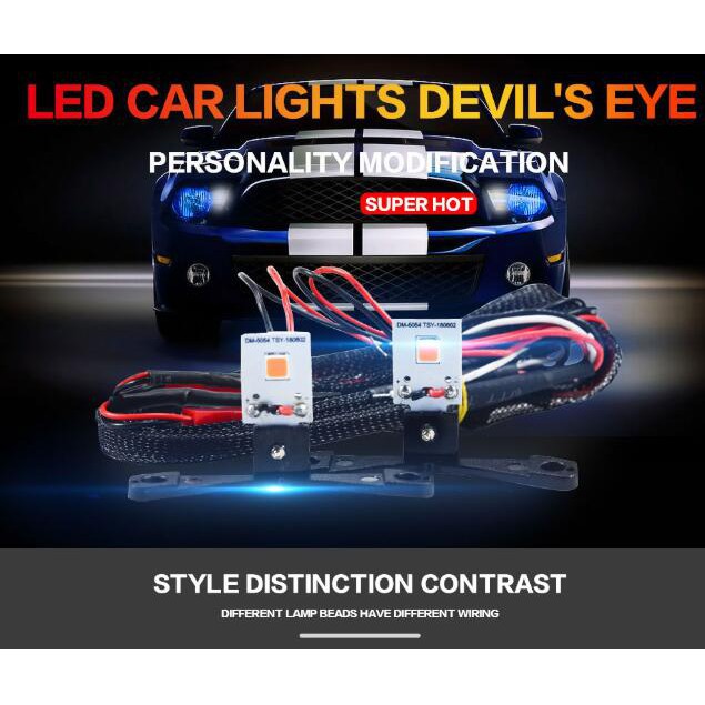 Đèn LED Kevanly hình mắt quỷ tích hợp điều khiển từ xa tiện dụng