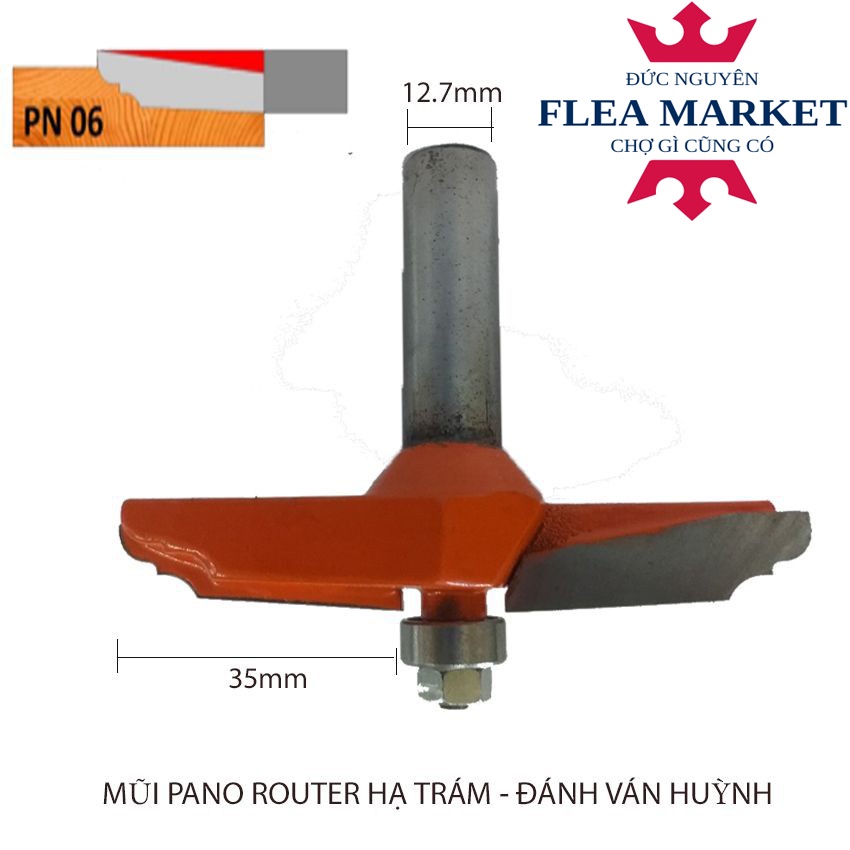MŨI PHAY VÁN HUỲNH CỬA PN06 - MŨI PANO ROUTER HẠ TRÁM - ĐÁNH VÁN HUỲNH cao cấp
