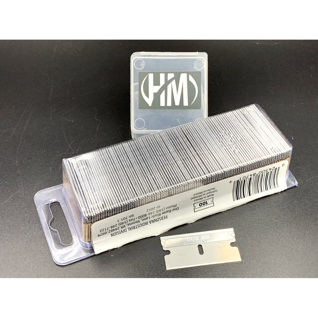 10 chiếc dao lam dầy đục lỗ (Không kèm hộp nhựa khi mua lẻ 10 chiếc)