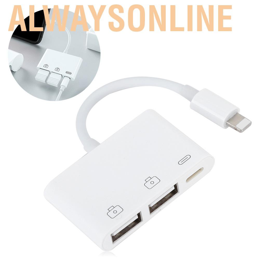 Đế Chia Cổng Usb Otg 3 Trong 1 Đa Năng Tiện Dụng Dành Cho Ios