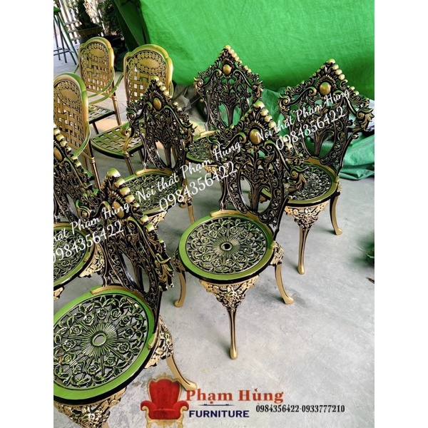 Ghế nhôm đúc sân vườn