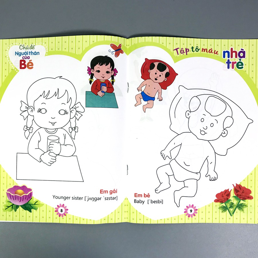 Sách - Tập Tô Màu Nhà Trẻ - Chủ Đề: Người Thân Của Bé | BigBuy360 - bigbuy360.vn