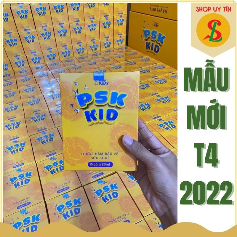 Siro ăn ngon PSK KID giúp bé tăng cân tăng đề kháng hỗ trợ tiêu hóa chính hãng MatxiCorp Hộp 600g 30gói