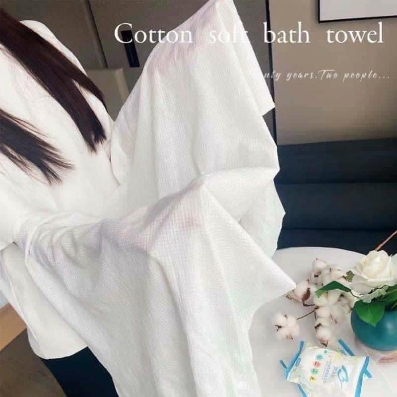 SALE❤️FREESHIP❤️Khăn Tắm Nén Du Lịch Bằng Cotton Tiện Lợi  Dùng Một Lần 70*140 cm