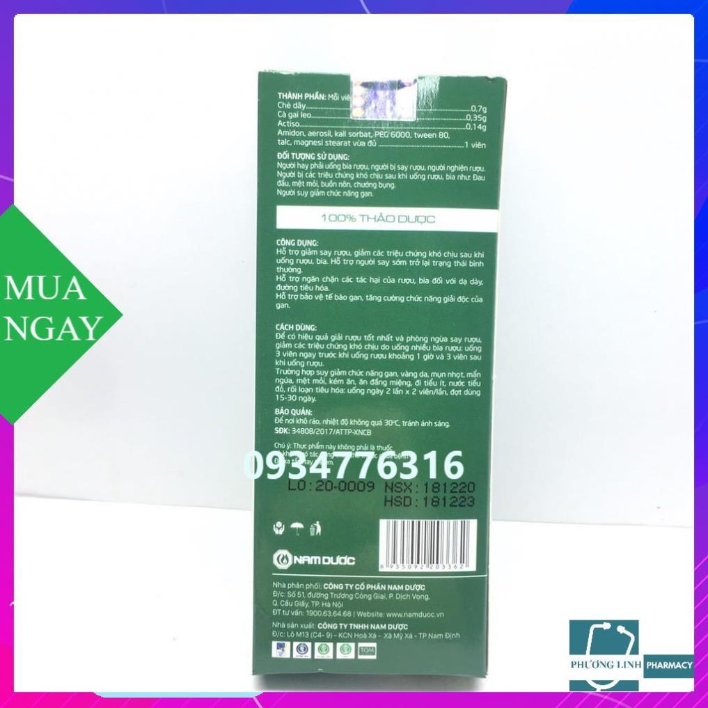 GIẢI SAY NAM DƯỢC - HỘP 6 VIÊN