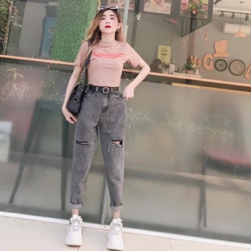 QUẦN BÒ BAGGY KHÓI RÁCH M40