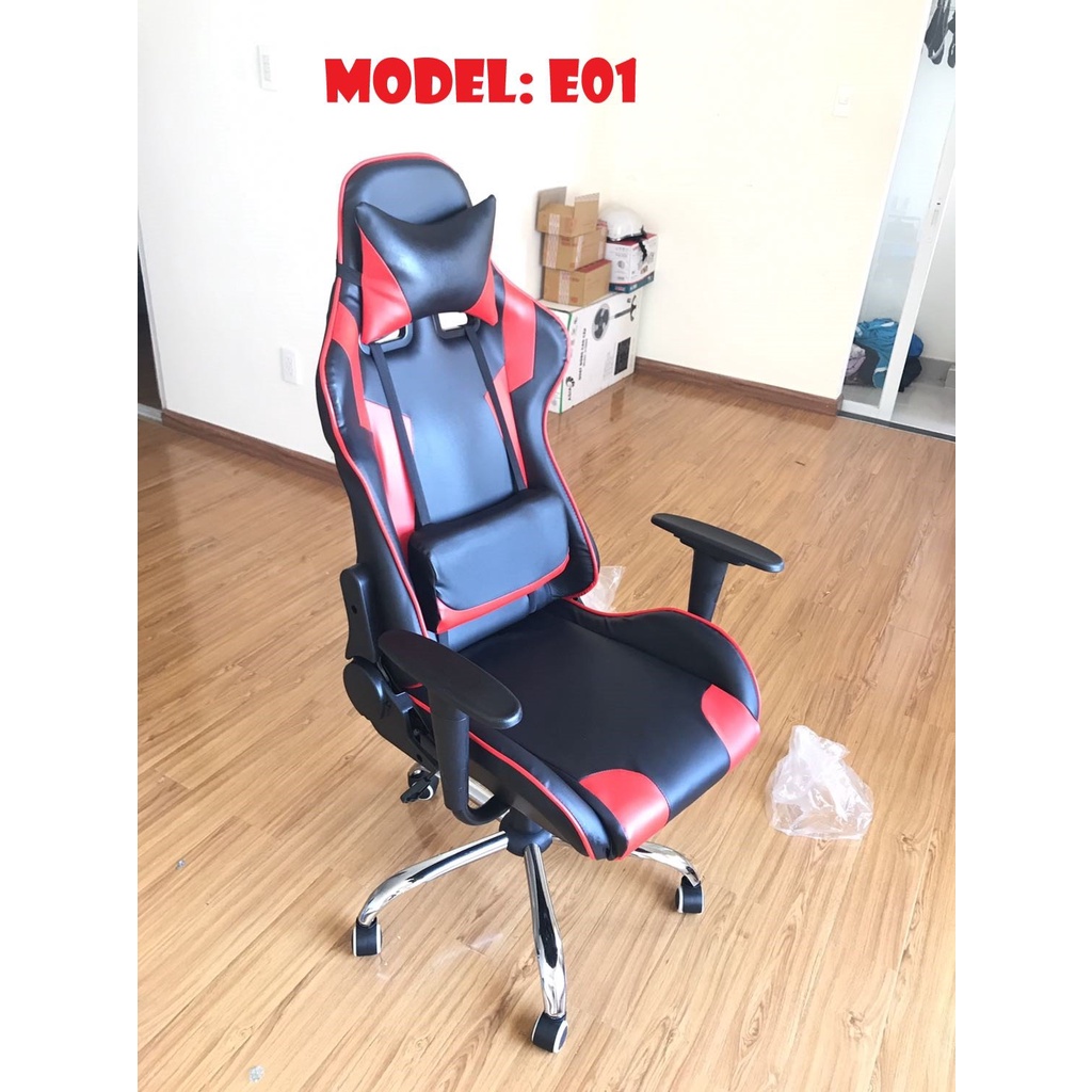 CHAIR-(LƯU Ý:SẢN PHẨM KHÔNG CO GỐI LƯNG VÀ GỐI CỔ )GHẾ CHƠI GAME G1-E01