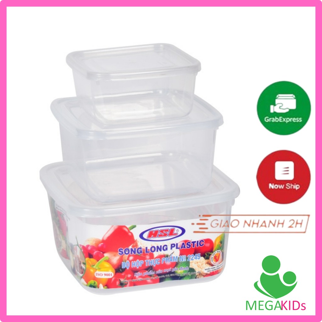 BỘ 3 HỘP THƯC PHẨM 2245,2243 SONG LONG (590ML, 14200ML, 2470ML)