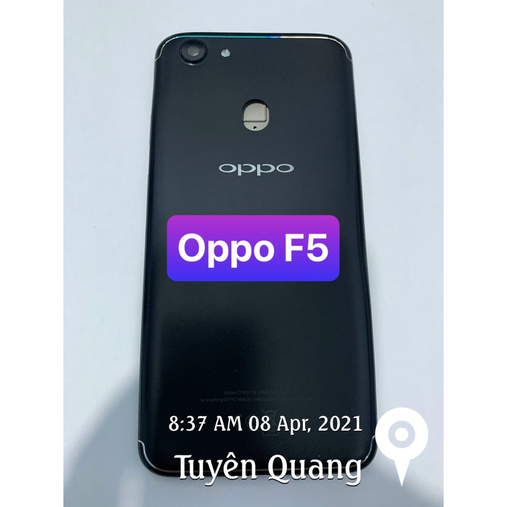 vỏ lưng oppo F5 / F5 youth - gồm lưng,phím,kính camera