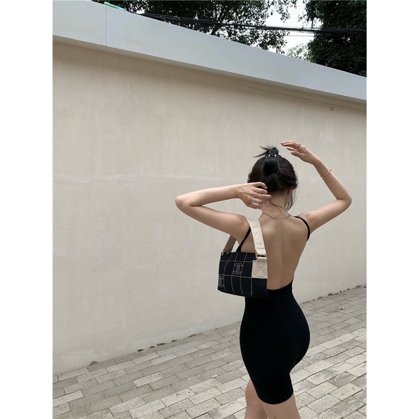 Jumpsuit hở lưng tôn dáng chất tăm mát