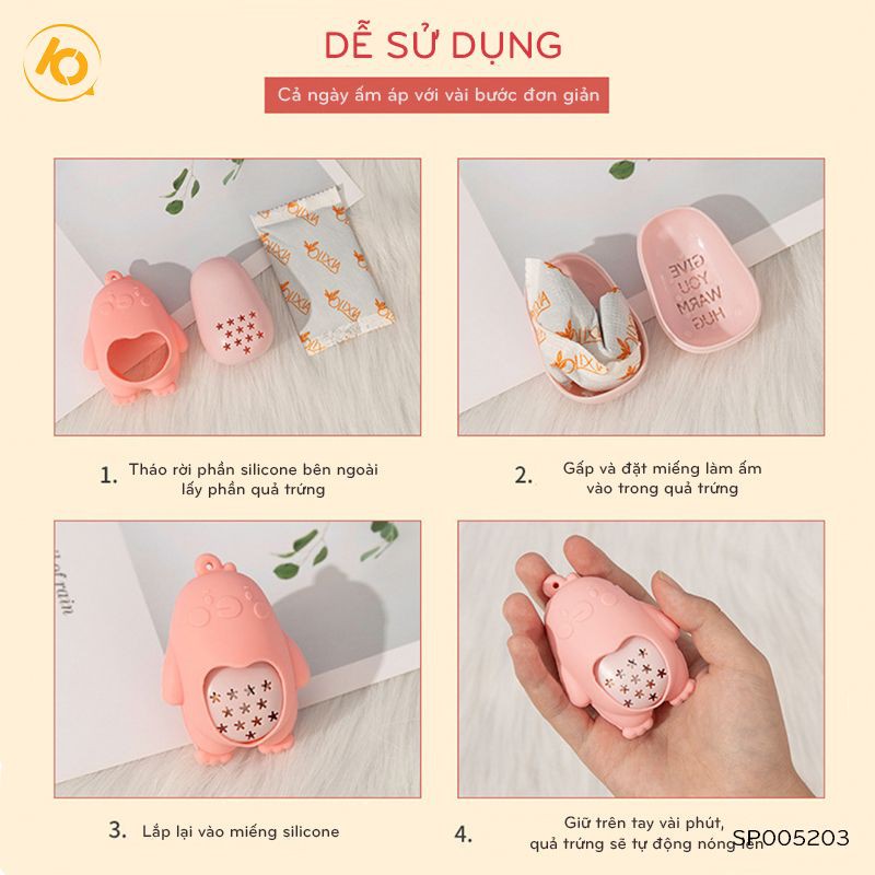 Dụng Cụ Sưởi Ấm Tay Mùa Đông hình quả trứng SHOP10K -SP005203