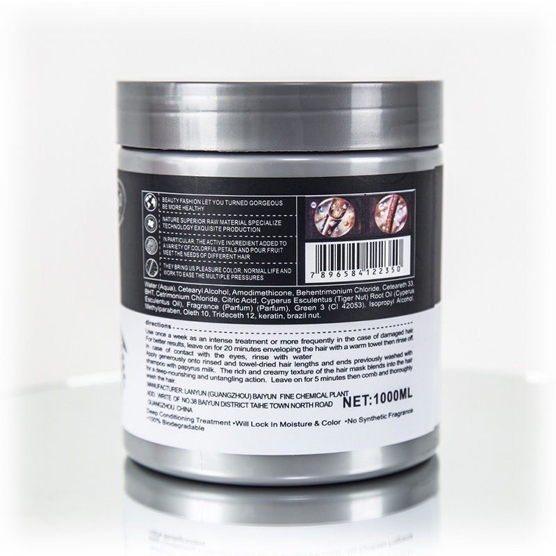 Kem Ủ Tóc KERATIN COLLAGEN 1000ML LAVENDER BRAZIL NUT - Ủ Hấp Tóc Cung Cấp Dưỡng Chất KERATIN