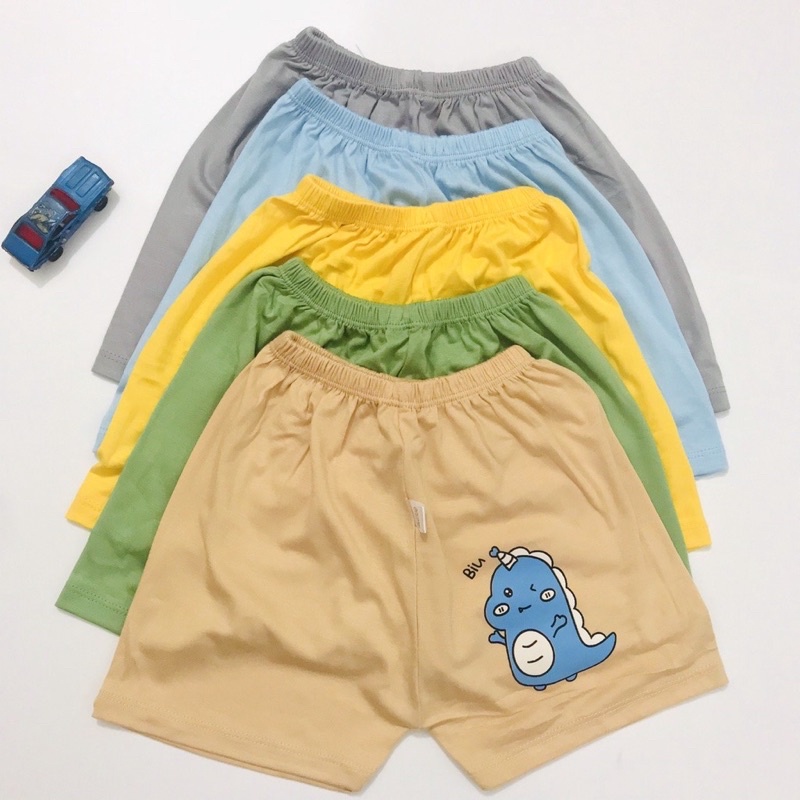 Quần đùi vải thun lạnh mát mẻ co giãn 4 chiều cho bé trai và bé gái 3-12kg - Q11