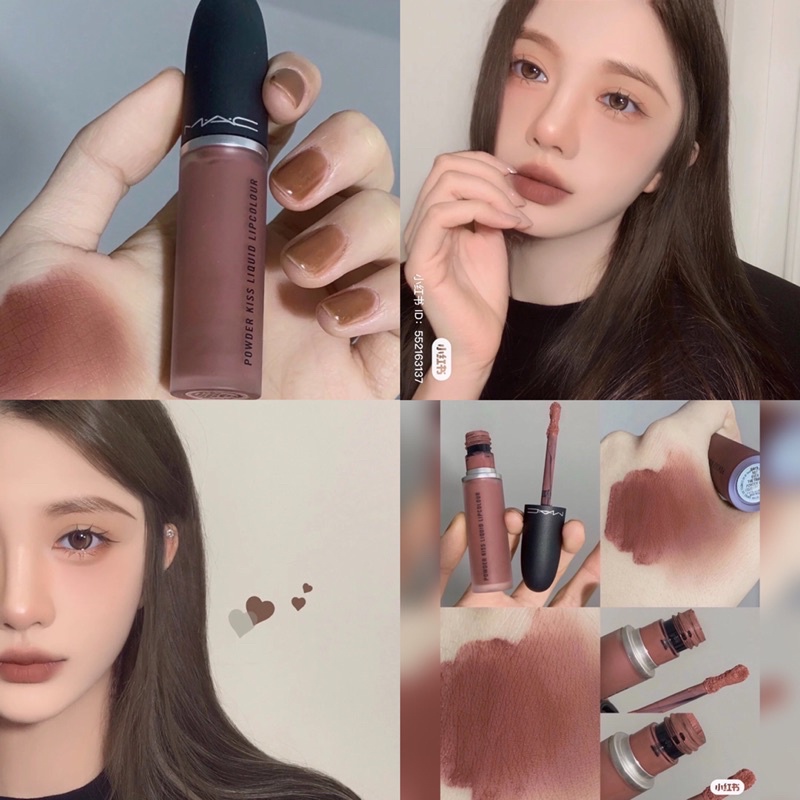 Son MAC Powder Kiss Liquid Lipcolour màu 997 Over The Taupe