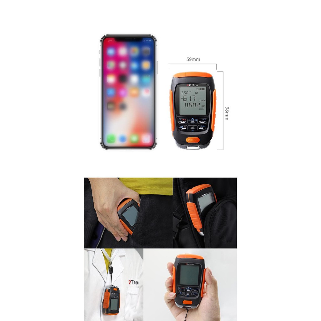 Máy đo công suất quang tribrer apm50nt kèm soi 15km kiêm test mạng j45