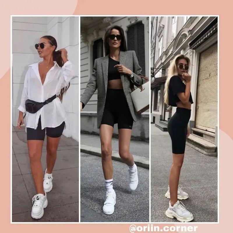 Quần biker shorts F21