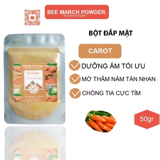 Bột Cà Rốt đắp mặt 50gr Bee March