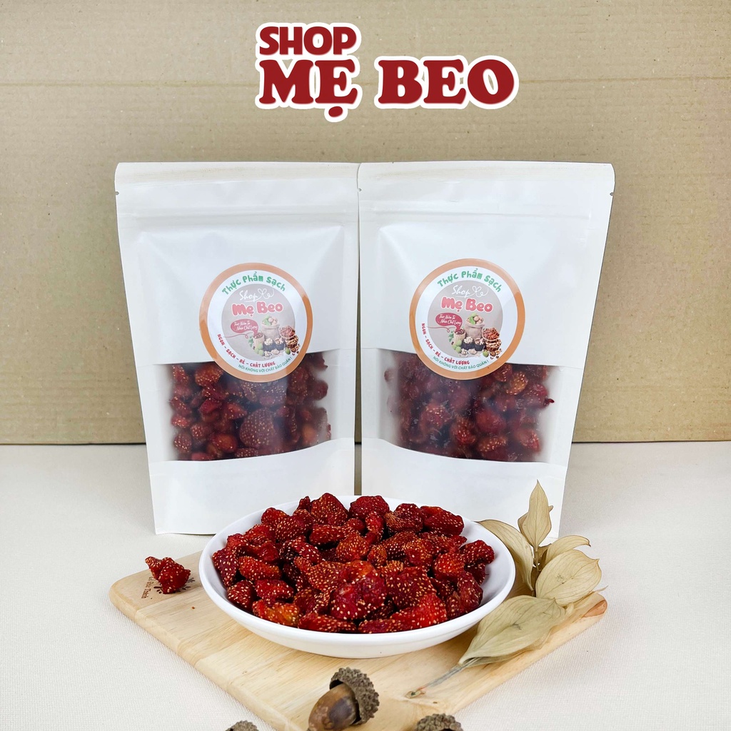 500Gr Dâu Tây Sấy Dẻo Đà Lạt Chua Ngọt Cực Ngon