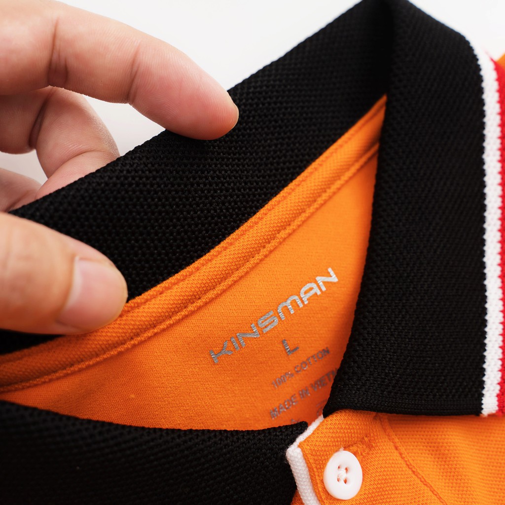 [Mã 12FASHIONSALE1 giảm 10K đơn 50K] Áo Thun polo Nam KINSMAN Tay Ngắn có cổ phối lé vải Cotton dày mịn Rẻ Đẹp PL723 | BigBuy360 - bigbuy360.vn