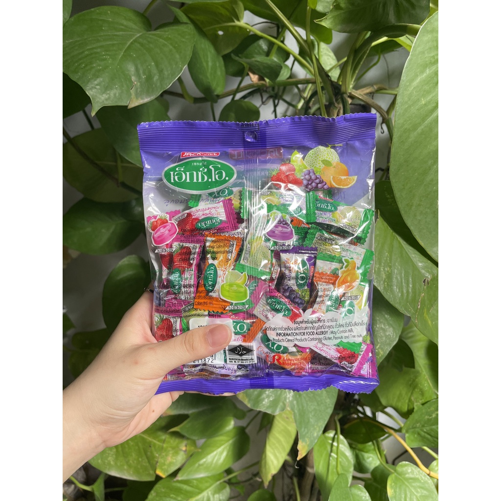Kẹo Trái Cây XO Thái Lan Assorted Fruit Flavored Candy (Gói 110g)
