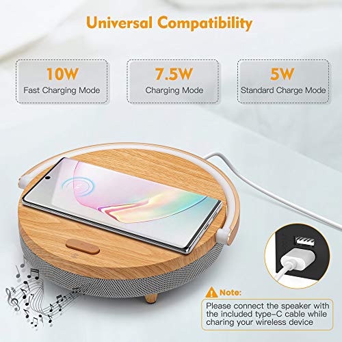 Loa bluetooth kiêm Đèn ngủ, sạc không dây, giá đỡ điện thoại thông minh EZVALO LYYD01 tiện lợi cao cấp- Minh Tín Shop