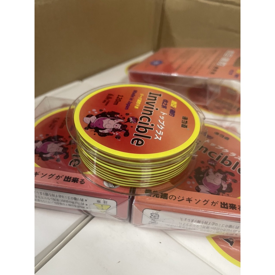 Cước câu cá Invincible BẤT KHẢ CHIẾN BẠI made in japan 120m