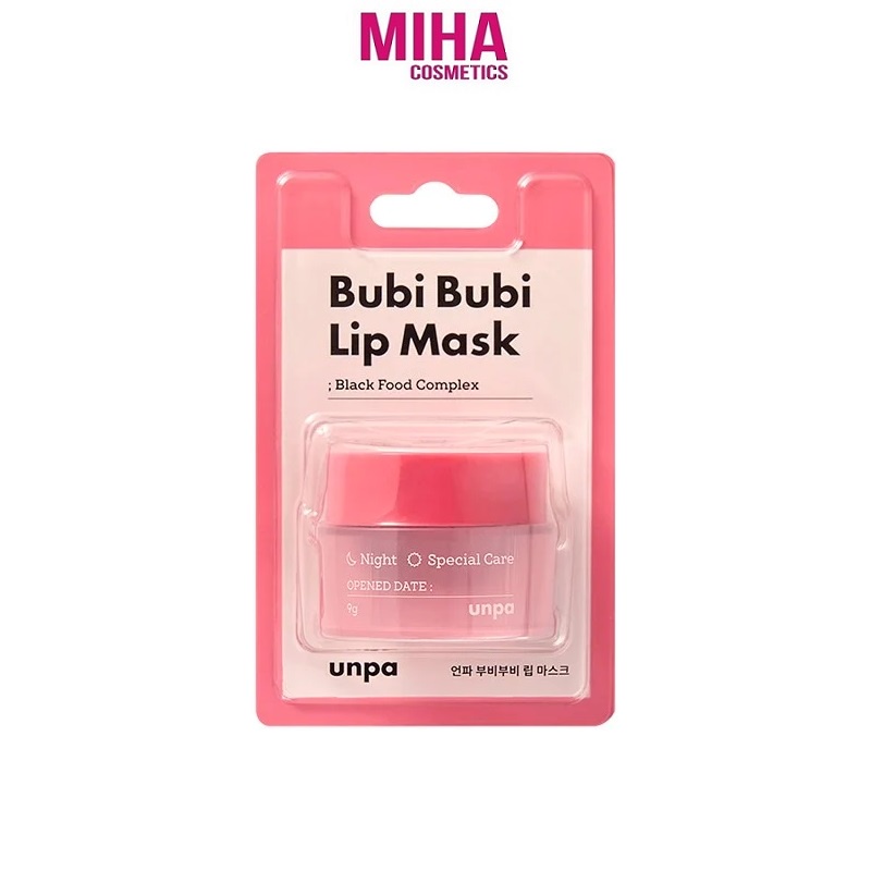 Mặt Nạ Ngủ Môi Dưỡng Ẩm Chống Lão Hóa Unpa Bubi Bubi Lip Mask 9g Hàn Quốc