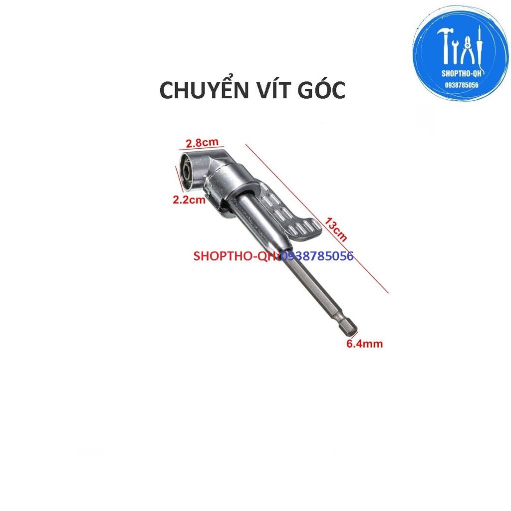 Đầu chuyển hướng khoan bắt vít 105 độ chân lục giác(LOẠI DÀI).