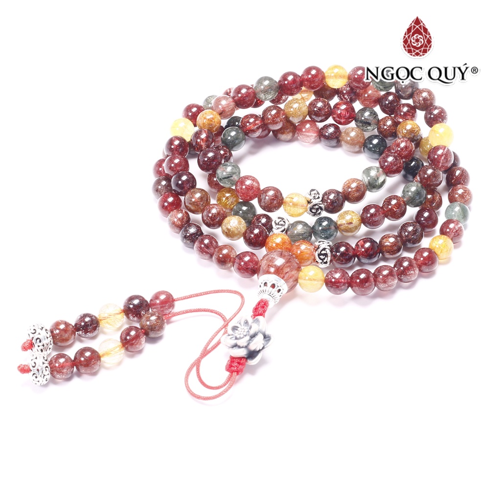 Chuỗi 108 hạt TA tóc tam tài - Ngọc Quý