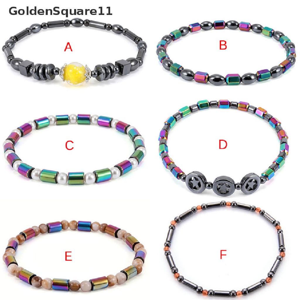 [Goldsquare11] Vòng Đeo Chân Bằng Đá Hematite Giảm Cân Lành Mạnh Cho Phụ Nữ