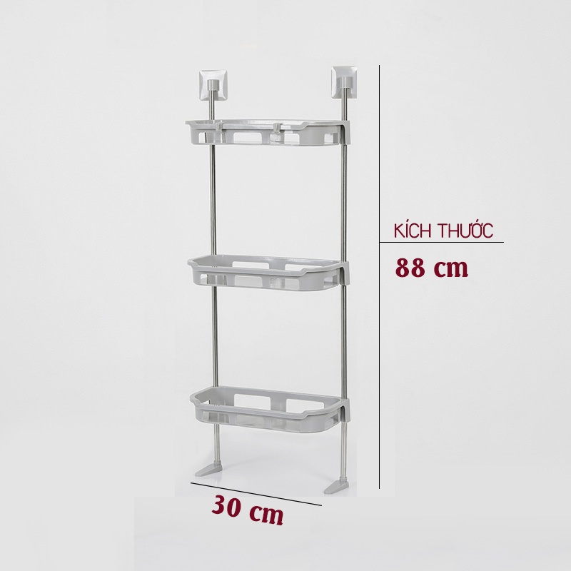 Kệ Nhà Tắm Vệ Sinh Bếp Toilet Thông Minh Đa Năng 3 Tầng