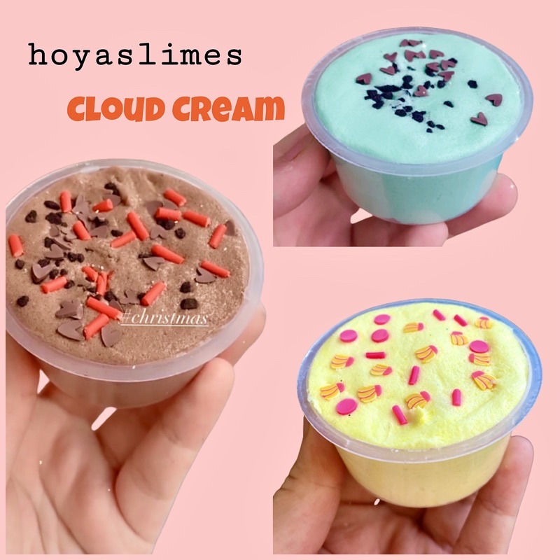 Cloud Cream Slime/ Slime tự chọn trang trí ngẫu nhiên/ Slime kem mềm mịn/ Tặng kèm đồ trang trí slime, charm, borax