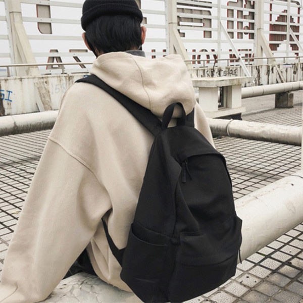 Balo ulzzang Đi Học Đi Chơi Nam Nữ Balo Thời Trang Hàn Quốc Giá Rẻ Cute Dễ Thương Basic Vừa A4