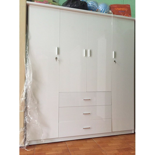 Tủ nhựa đai loan 4 cánh cao cấp [ FREE SHIP ] Tủ quần áo chịu lực tốt nhất. | BigBuy360 - bigbuy360.vn