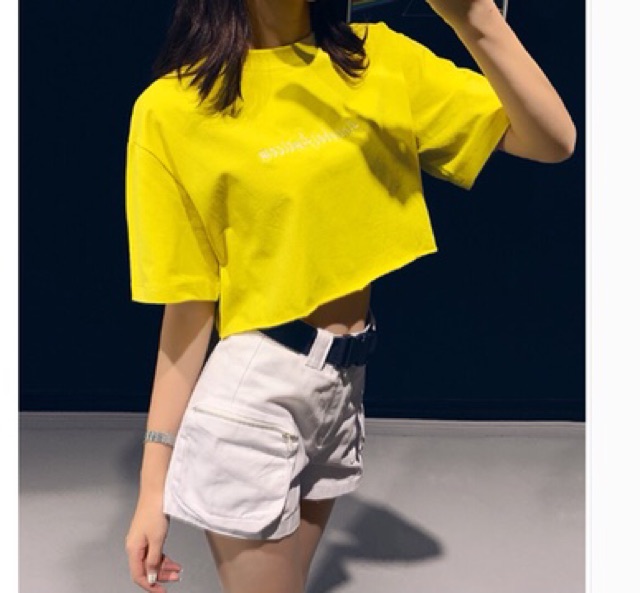 [Mã WASTUP giảm 10% tối đa 30K đơn 99K] Áo thun croptop form rộng