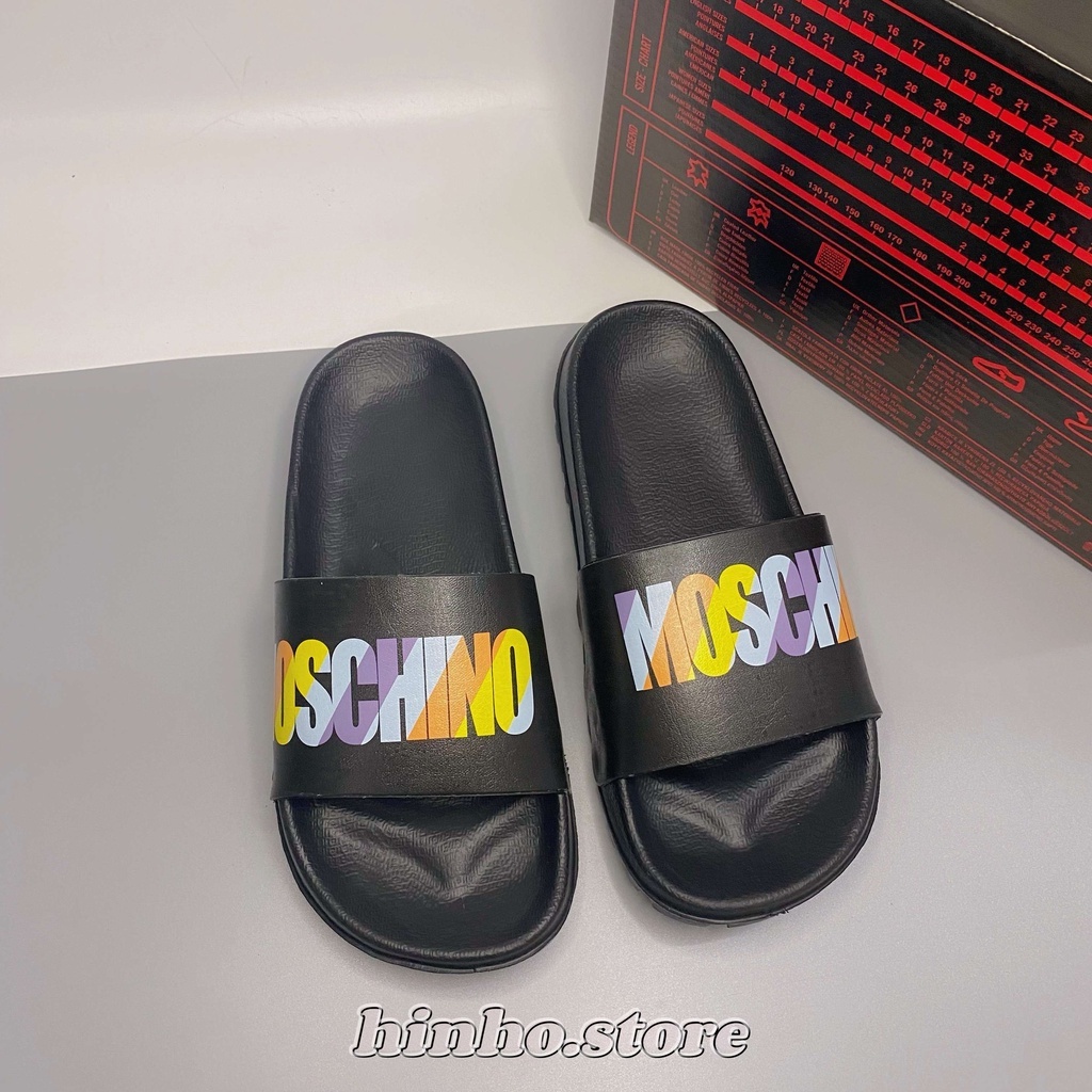 dép quai ngang MOSCHINO , dép quai ngang unisex bền đẹp chống trơn mẫu HOT