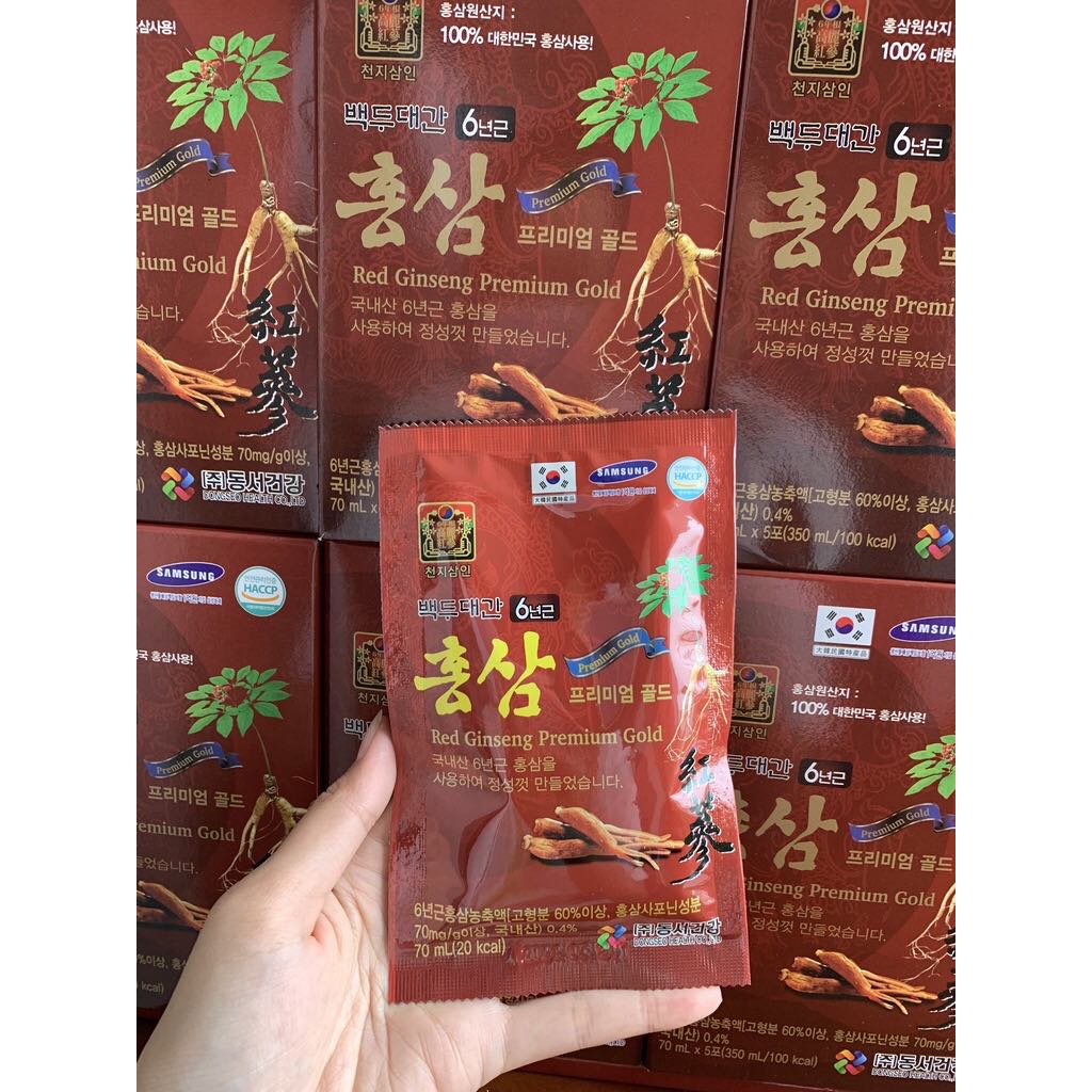 Hồng Sâm Nước Red Ginseng Premium Gold Hàn Quốc