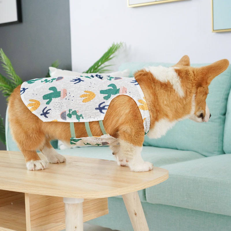 Áo sát nách cho thú cưng vải xô phối 2 dây sườn siêu thoáng mát