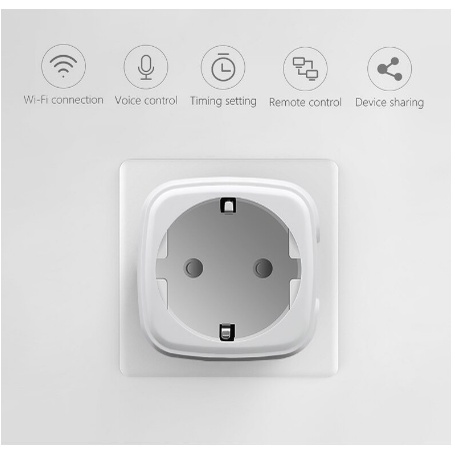 Ổ Cắm Wifi Thông Minh Điều Khiển Từ Xa 16A Tuya  có đo điện năng tiêu thụ