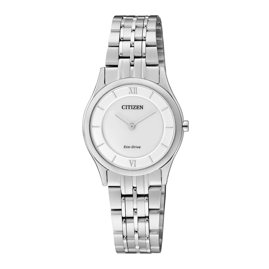 Đồng Hồ Nữ Citizen Siêu Mỏng Dây Thép Không Gỉ EG3220-58A - Mặt Trắng (Sapphire)