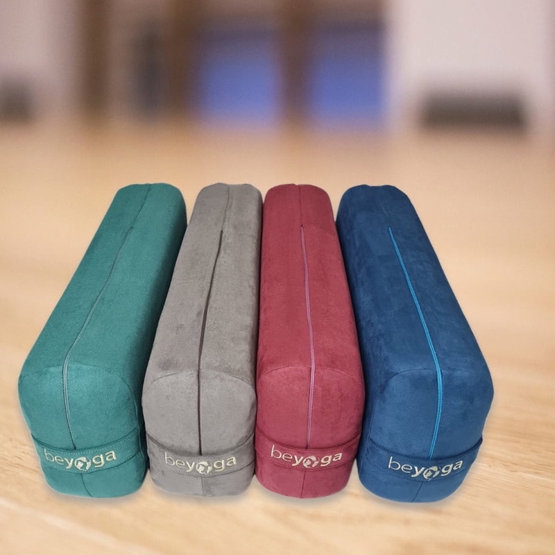 Gối Tập Yoga, Trị Liệu, Nhập Khẩu Đài Loan, Mút Xốp, Bông Tự Nhiên, Bọc Nỉ Cao Cấp, Dài 66 cm, Hãng beYoga