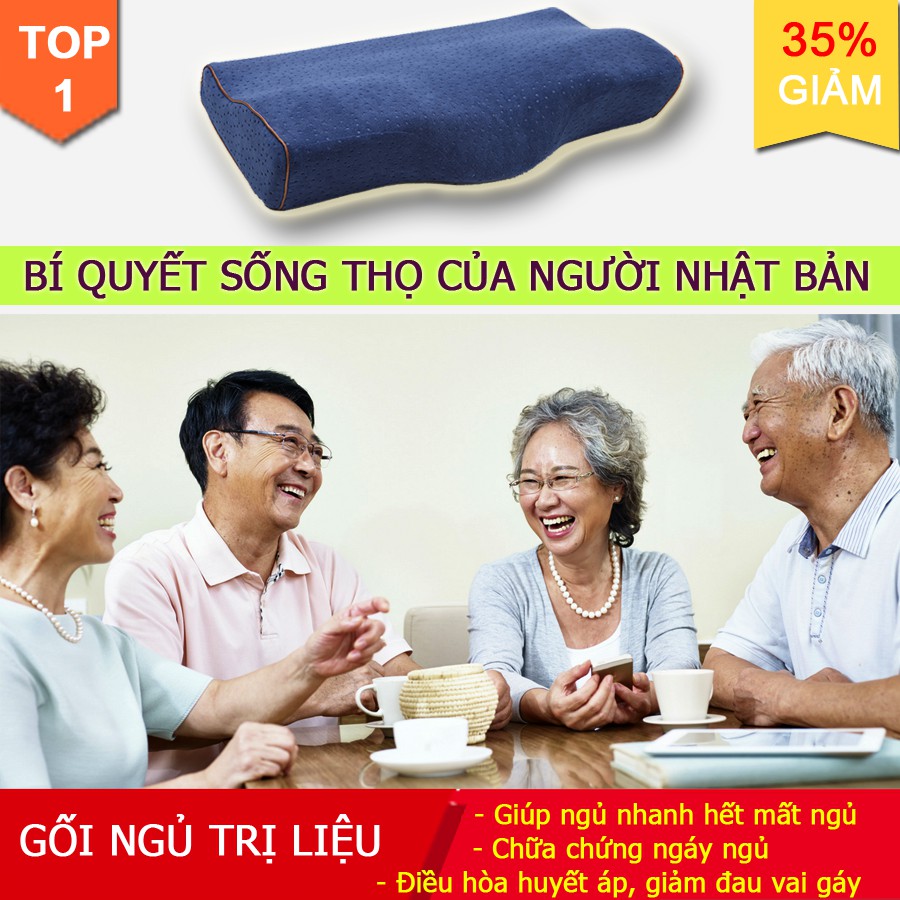 Top 2019 Gối ngủ bán chạy số 1 Nhật Bản trị mất ngủ, hết ngáy ngủ, điều hòa huyết áp & phòng chống thoái hóa đốt sống cổ