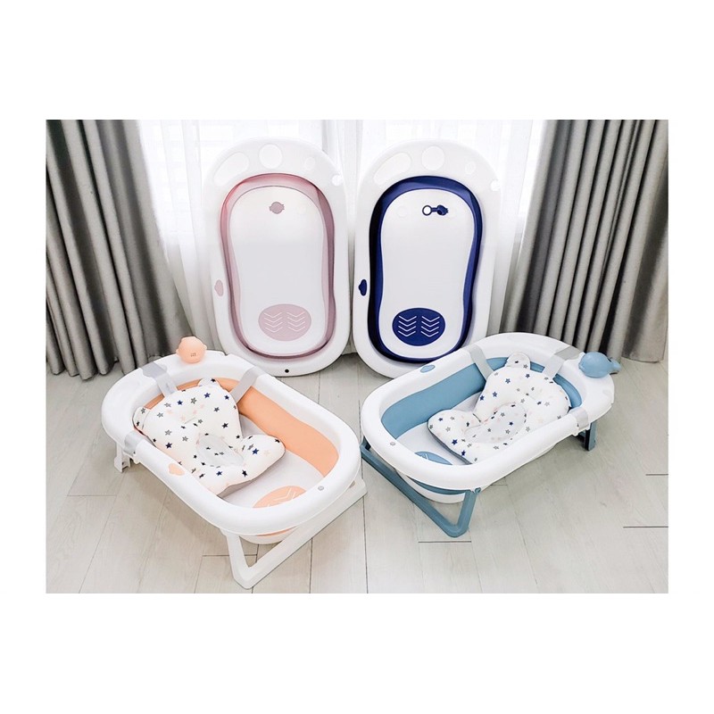 Chậu tắm gấp gọn kèm phao