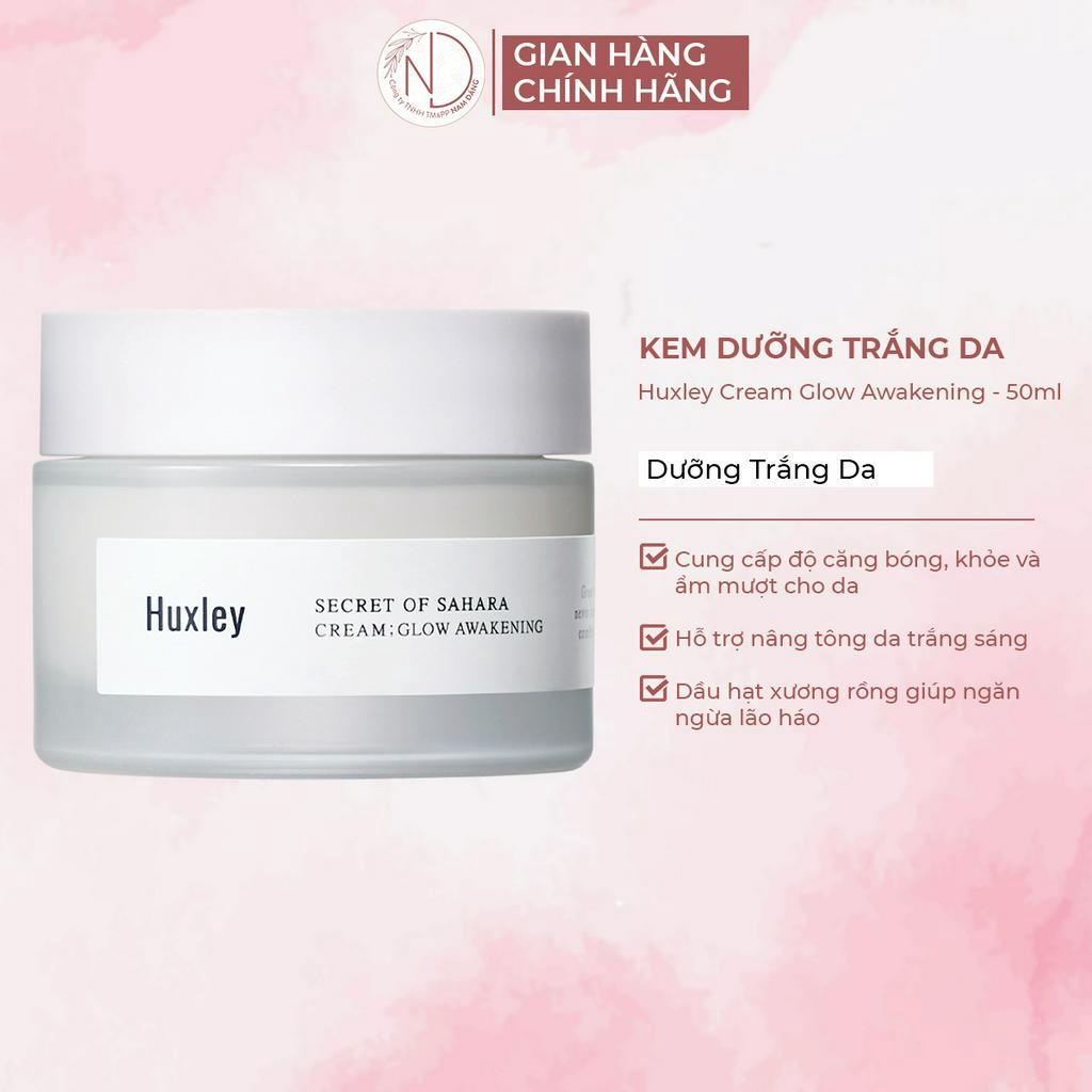 Kem dưỡng trắng da, giúp da căng bóng rạng rỡ Huxley Secret Of Sahara Cream Glow Awakening 50ml